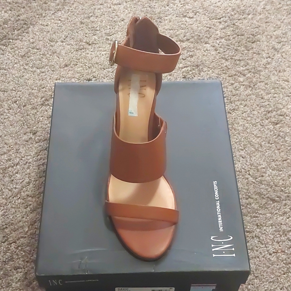 Women's INC International Concepts Brown Sandals Size 10